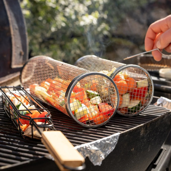 Cesta para barbacoa: evita que los alimentos se caigan a través de la rejilla
