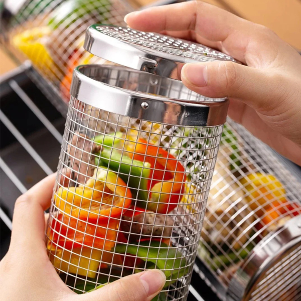 Cesta para barbacoa: evita que los alimentos se caigan a través de la rejilla