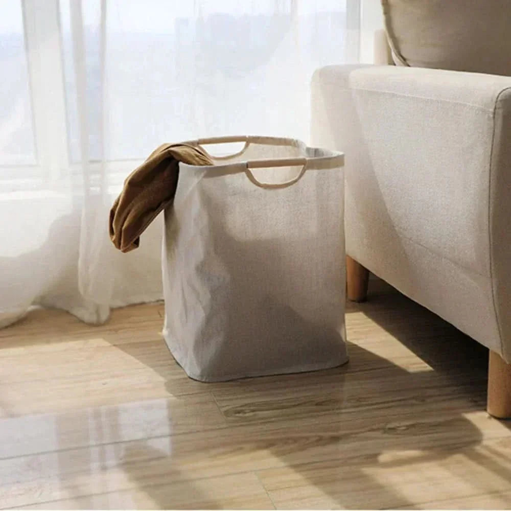 Cesta para la ropa sucia plegable (estilo japonés)