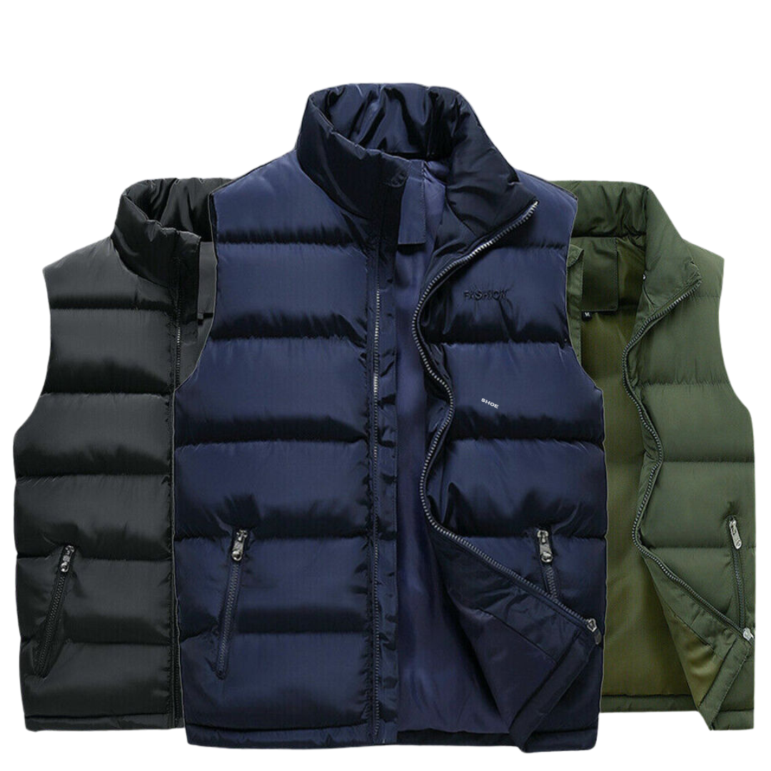 Chaleco acolchado para hombre con forro