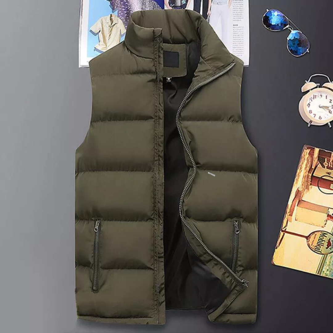 Chaleco acolchado para hombre con forro
