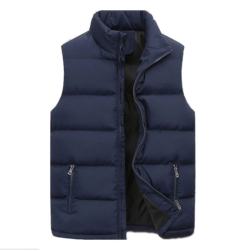 Chaleco acolchado para hombre: elegante, cálido y con cierre de cremallera