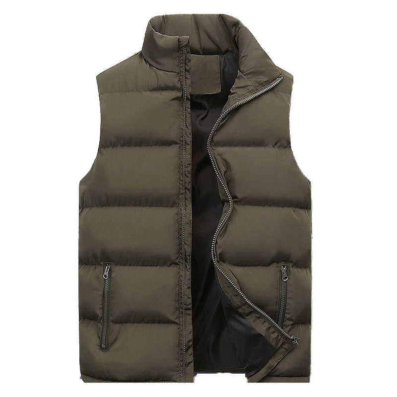 Chaleco acolchado para hombre: elegante, cálido y con cierre de cremallera