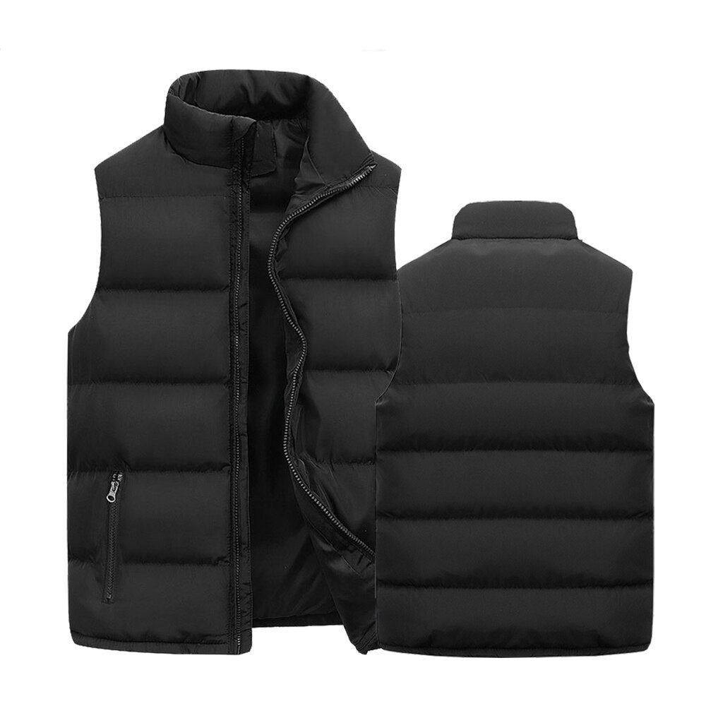 Chaleco acolchado para hombre: elegante, cálido y con cierre de cremallera