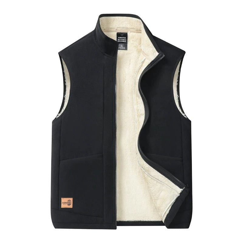 Chaleco de Invierno Térmico para Hombre en Gris y Azul Marino