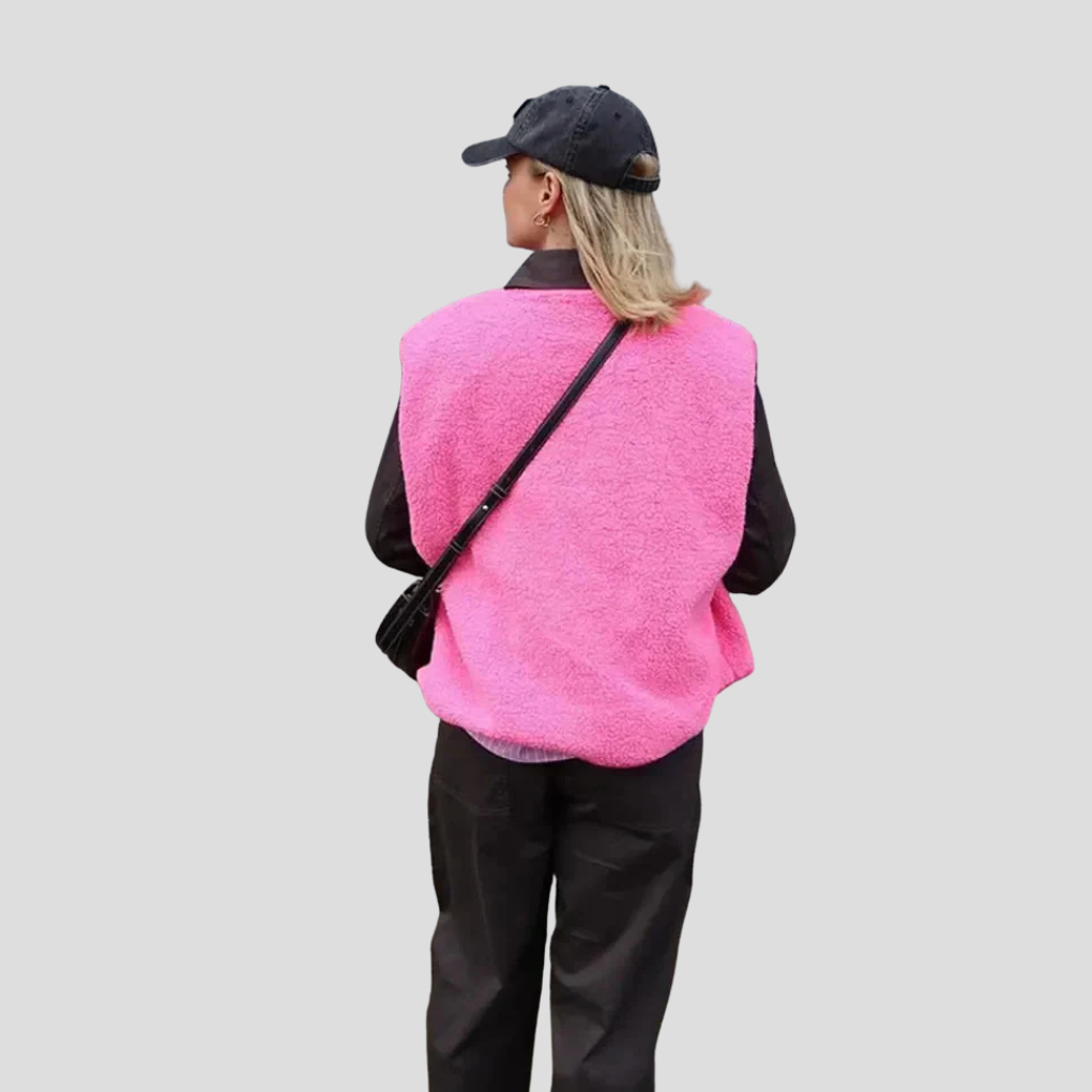 Chaleco de lana a la moda para mujer