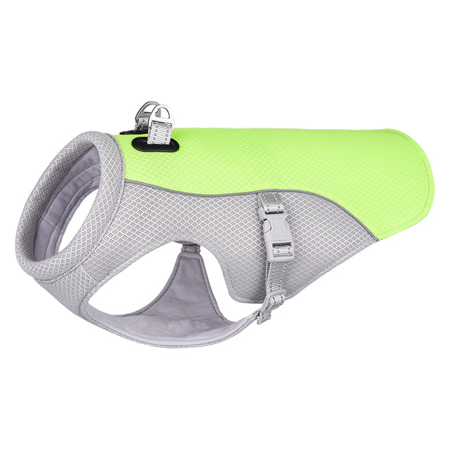 Chaleco de refrigeración de verano para bulldog francés, resistente al calor, transpirable y con protección solar