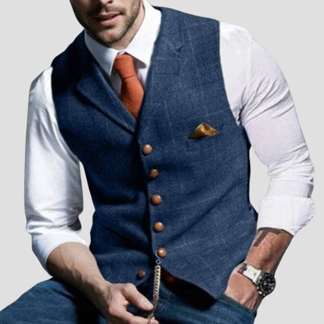 Chaleco de Traje sin Mangas para Hombre - Elegancia Versátil