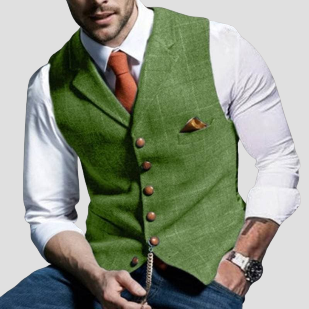 Chaleco de Traje sin Mangas para Hombre - Elegancia Versátil