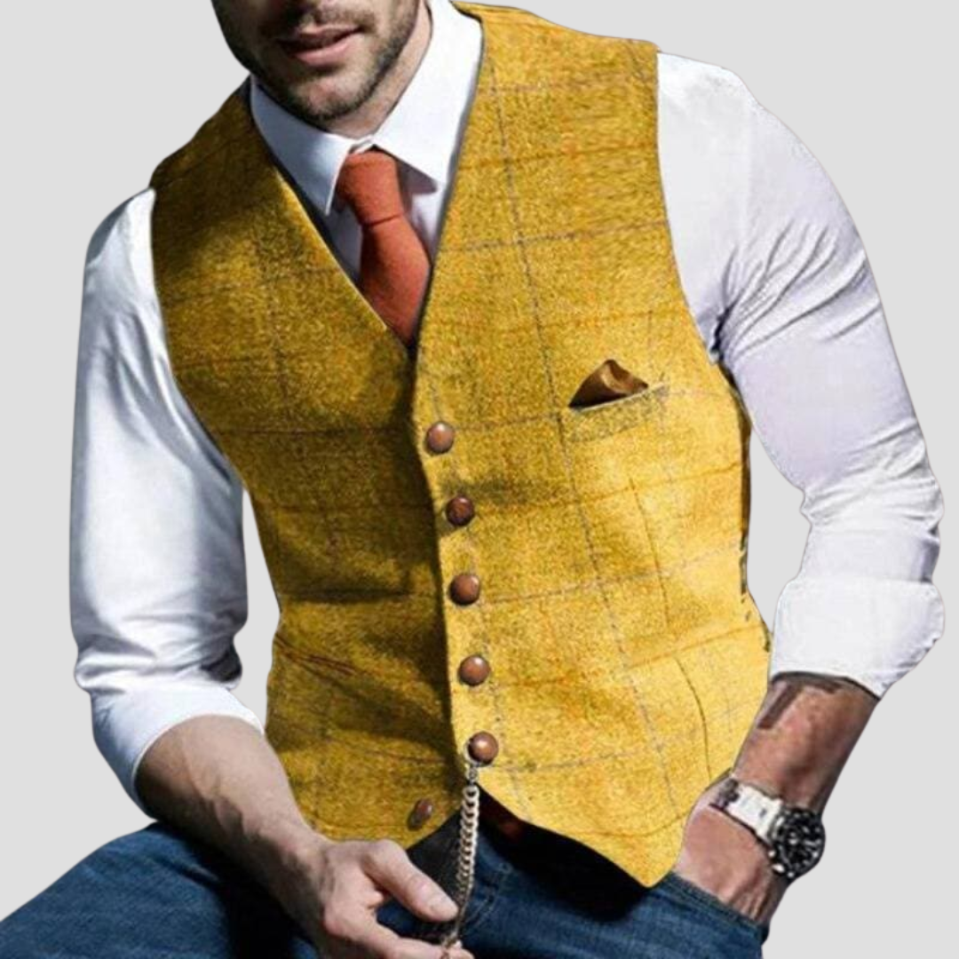 Chaleco de Traje sin Mangas para Hombre - Elegancia Versátil