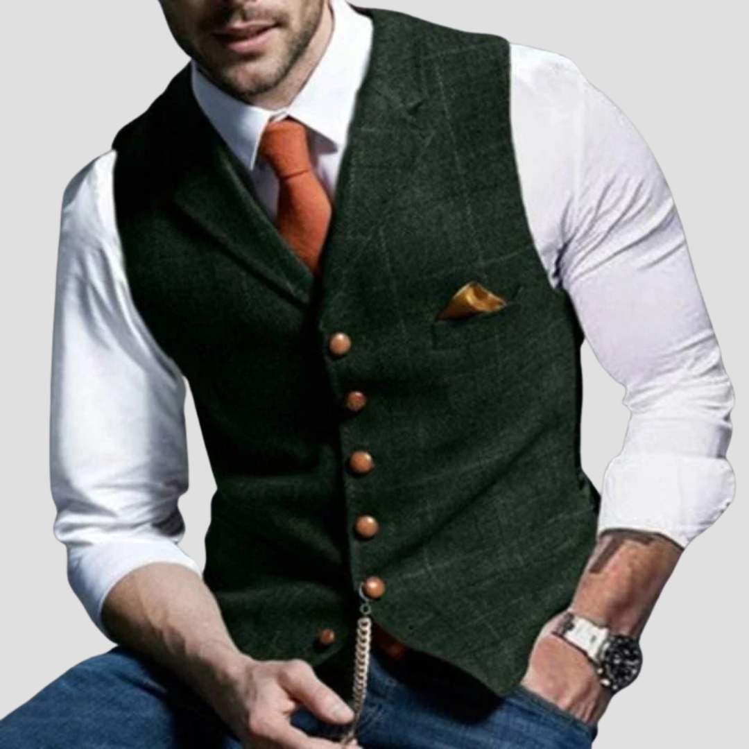 Chaleco de Traje sin Mangas para Hombre - Elegancia Versátil