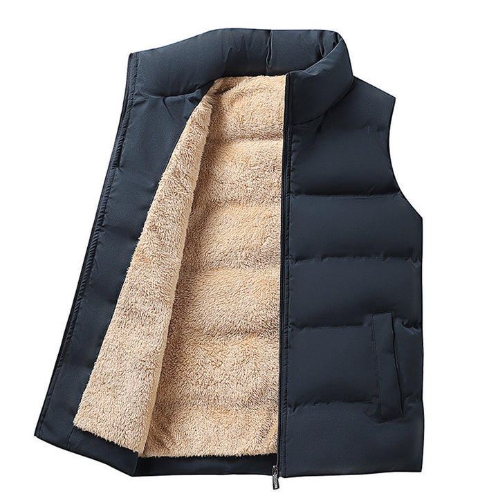 Chaleco elegante para hombre con forro de borreguito