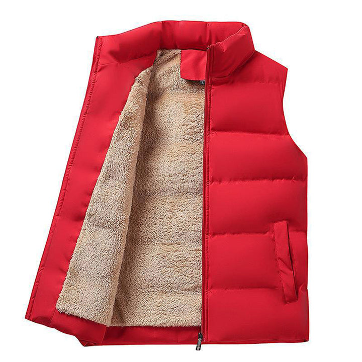 Chaleco elegante para hombre con forro de borreguito