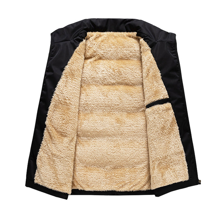 Chaleco elegante para hombre con forro de borreguito