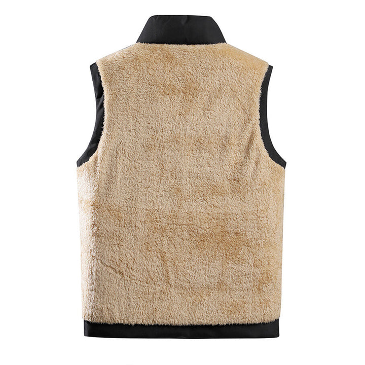 Chaleco elegante para hombre con forro de borreguito