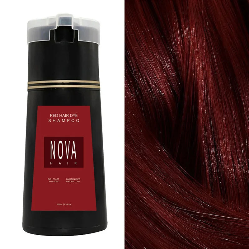Champú colorante instantáneo para el cabello
