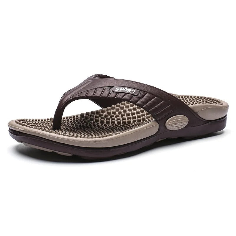 Chancletas de playa masajeadoras y transpirables para hombre