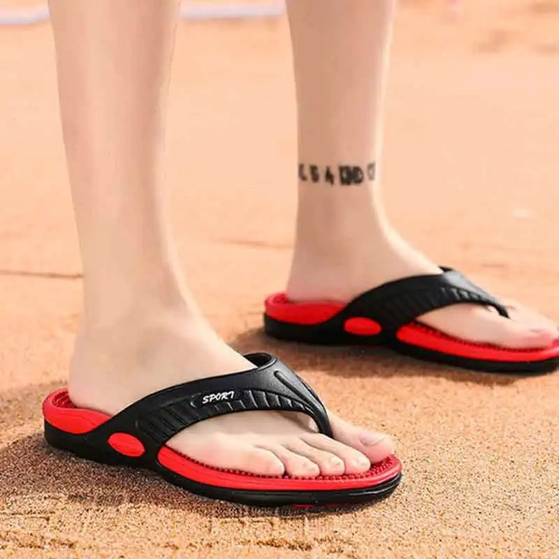 Chancletas de playa masajeadoras y transpirables para hombre