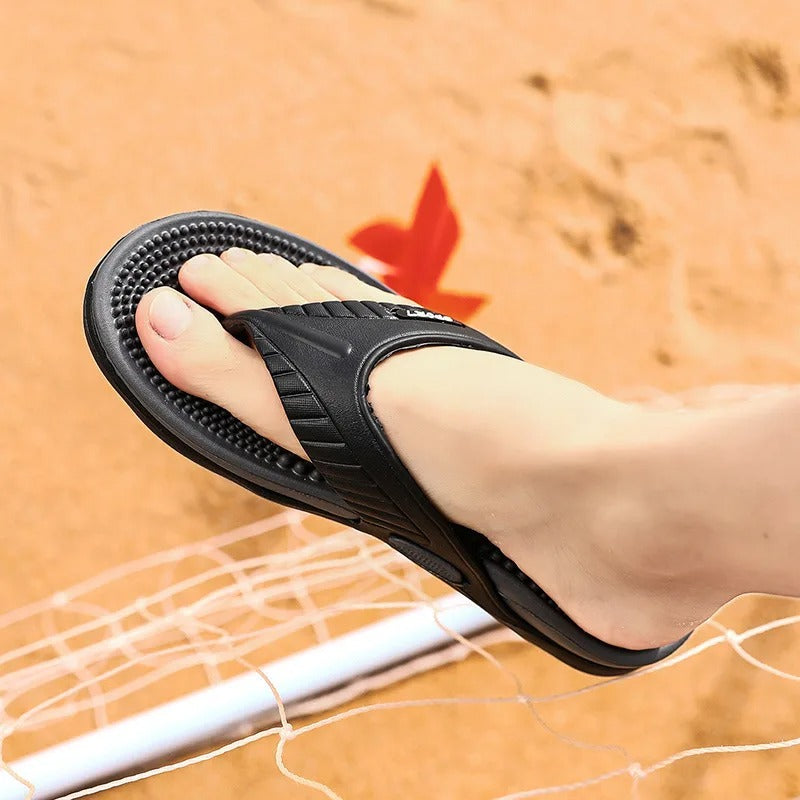 Chancletas de playa masajeadoras y transpirables para hombre