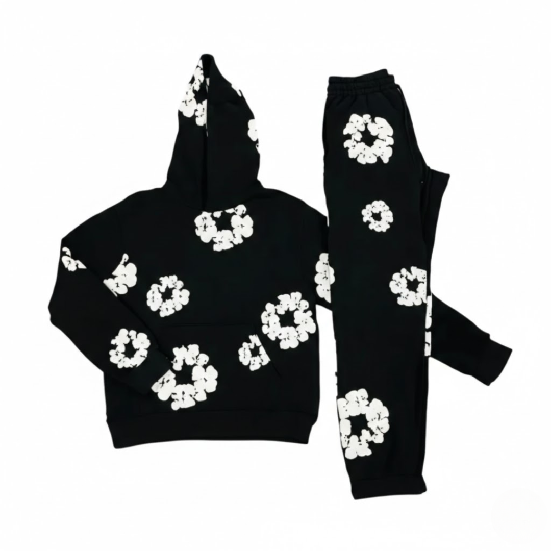 Chándal elegante con estampado floral para mujer