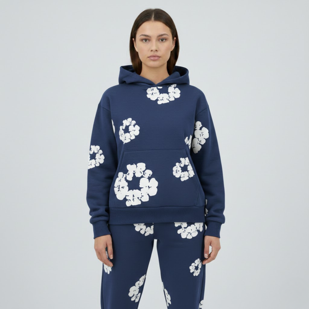 Chándal elegante con estampado floral para mujer