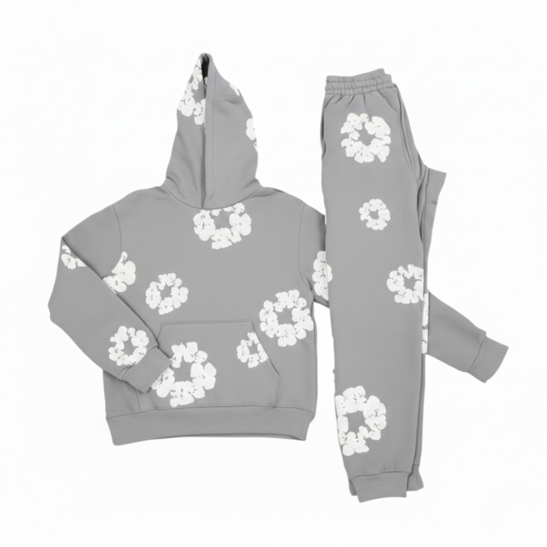 Chándal elegante con estampado floral para mujer