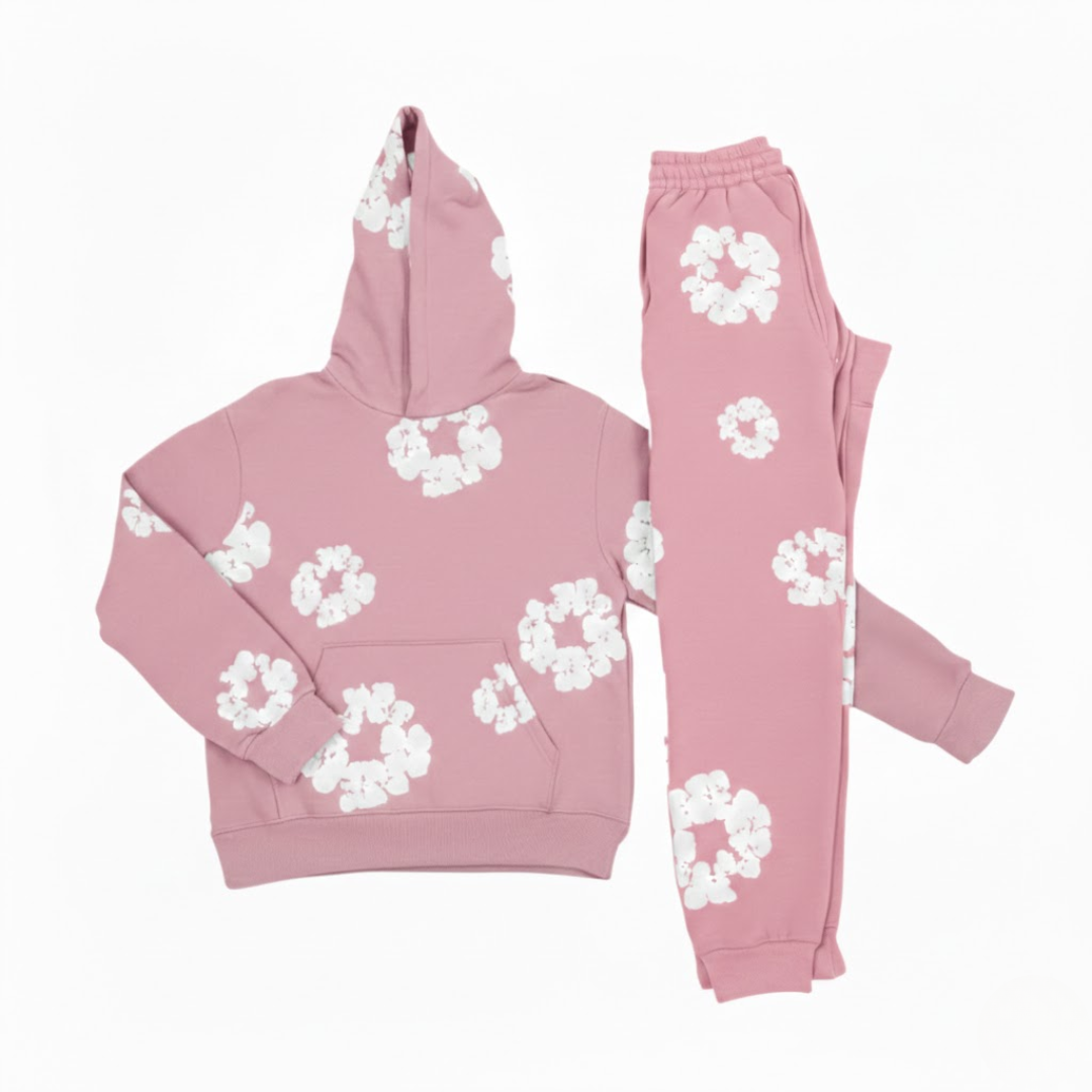 Chándal elegante con estampado floral para mujer