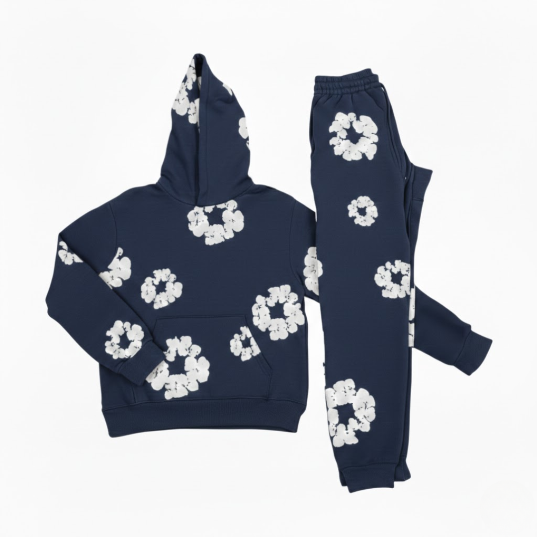 Chándal elegante con estampado floral para mujer