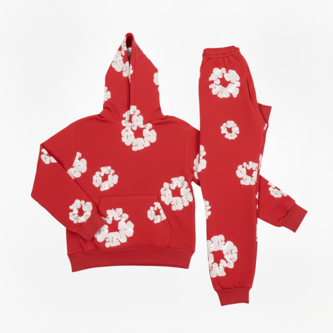 Chándal elegante con estampado floral para mujer