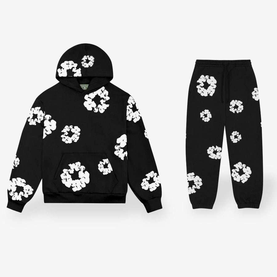 Chándal floral - Sudadera con capucha y pantalón | Unisex y cómodo