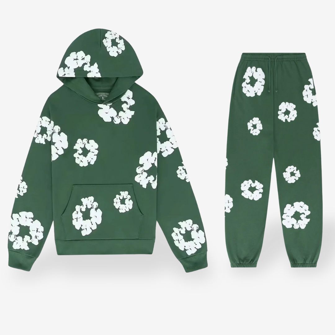 Chándal floral - Sudadera con capucha y pantalón | Unisex y cómodo