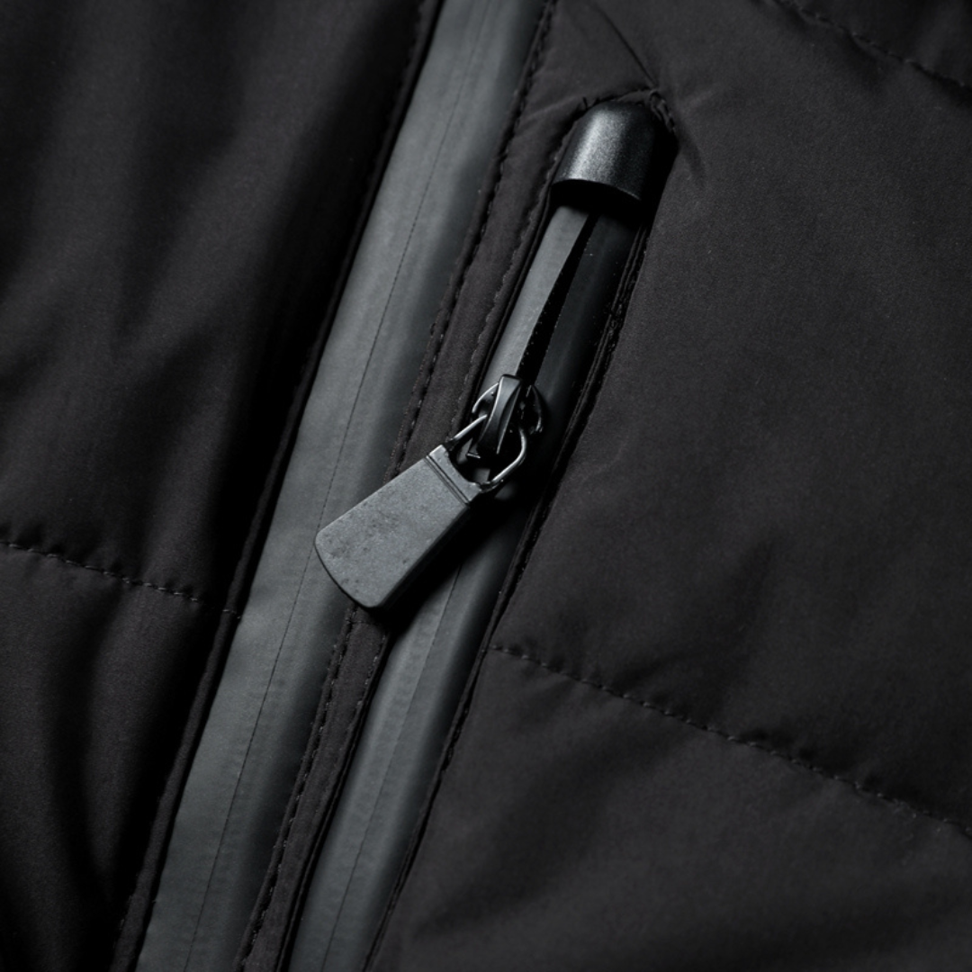 Chaqueta acolchada con cinturón
