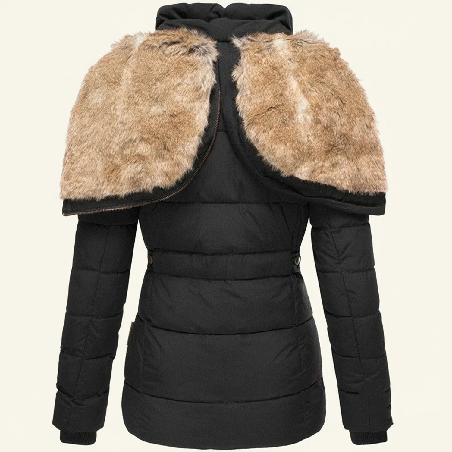 Chaqueta acolchada de invierno para mujer con capucha
