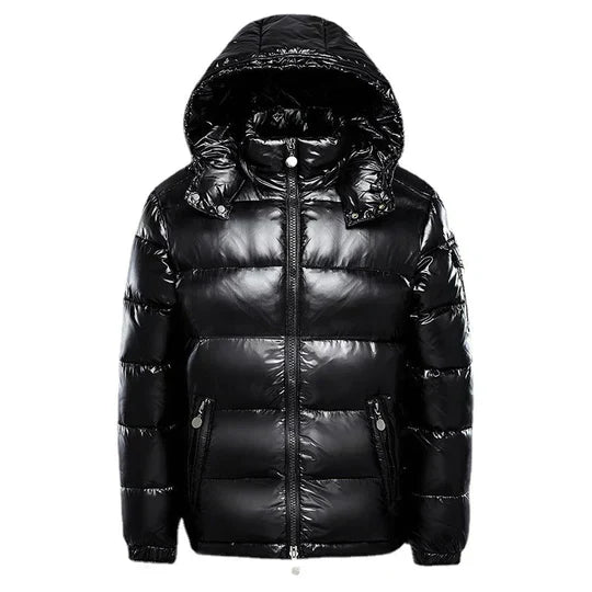 Chaqueta acolchada de plumas de invierno con capucha