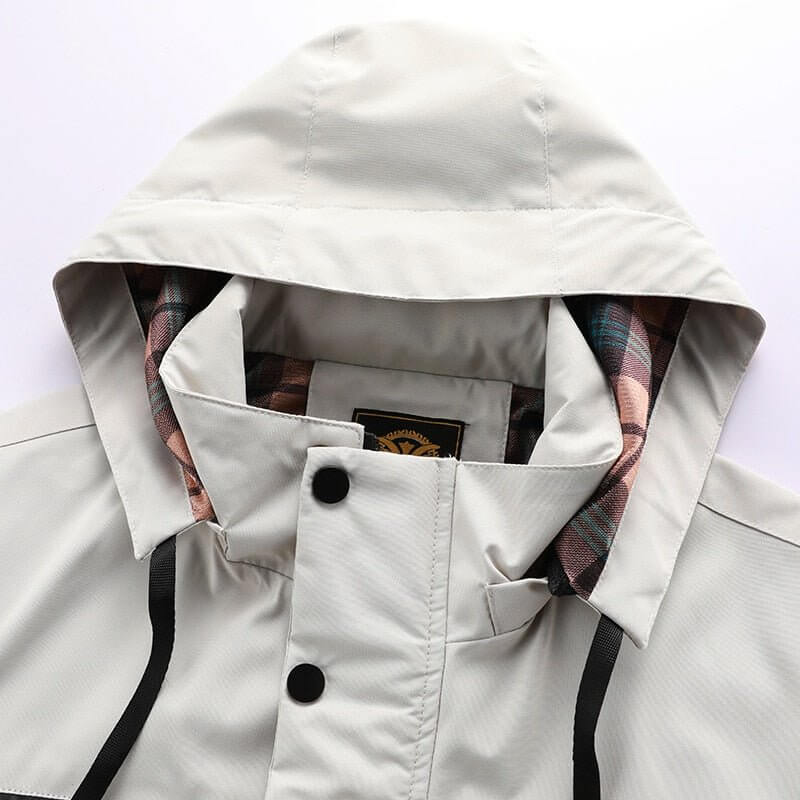 Chaqueta acolchada e impermeable para hombre