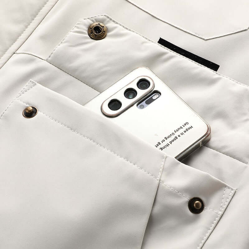 Chaqueta acolchada e impermeable para hombre
