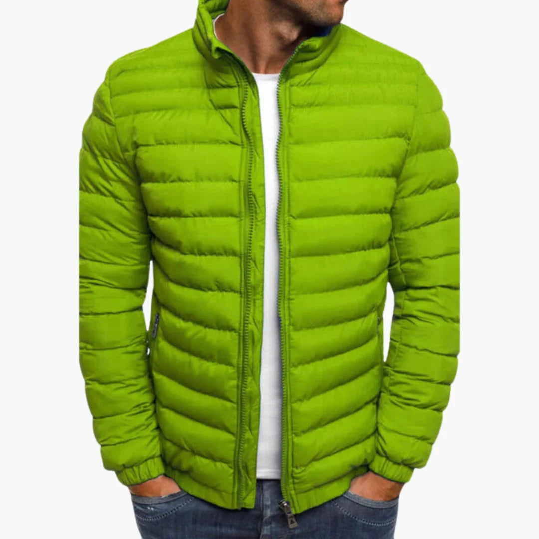Chaqueta acolchada informal para hombre con forro térmico