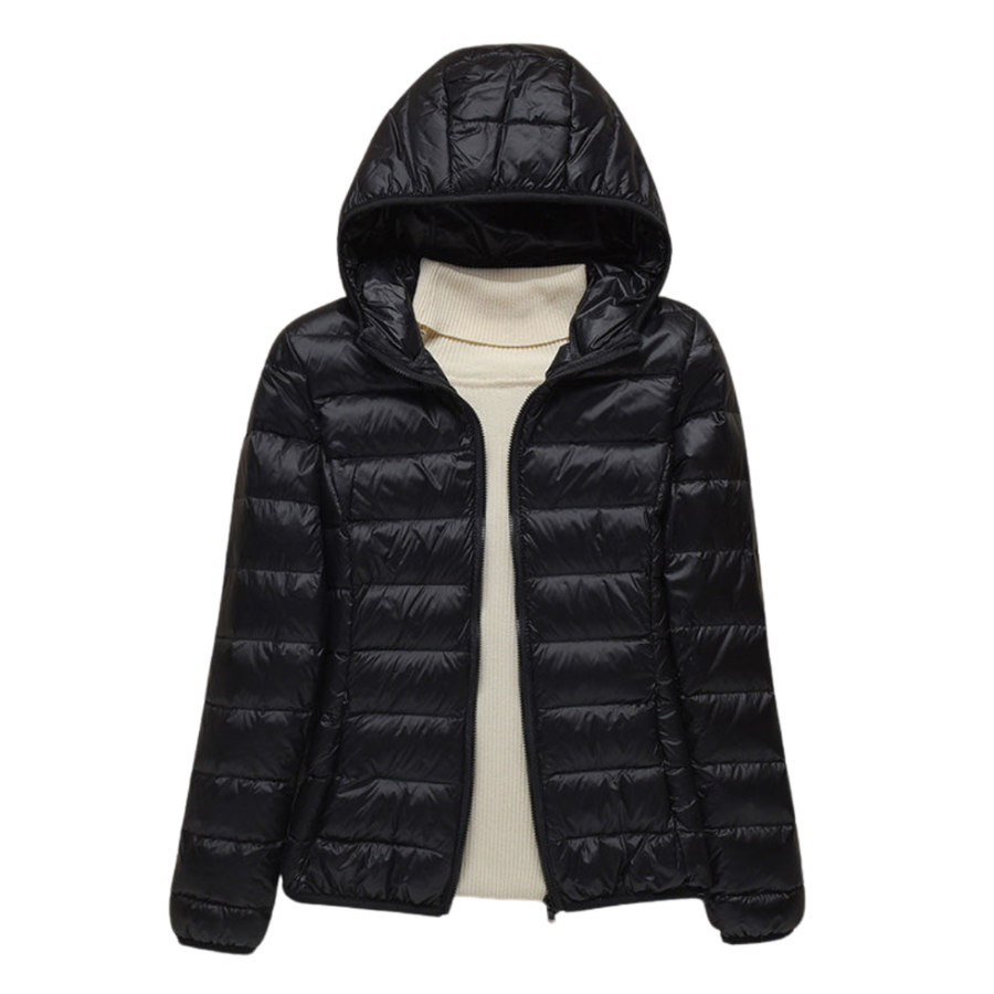 Chaqueta acolchada para mujer con capucha