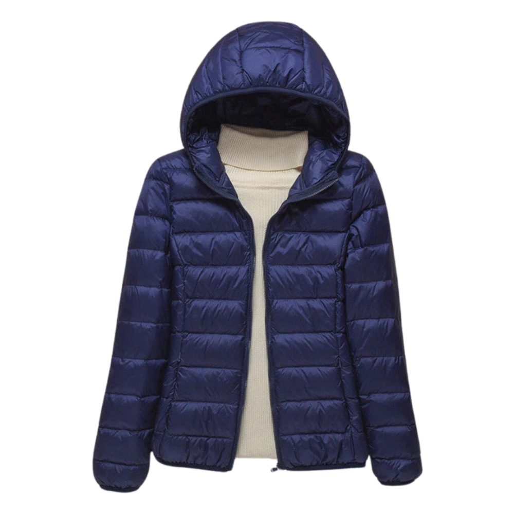 Chaqueta acolchada para mujer con capucha