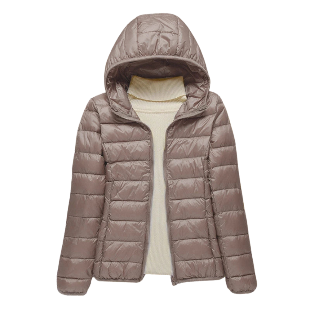 Chaqueta acolchada para mujer con capucha