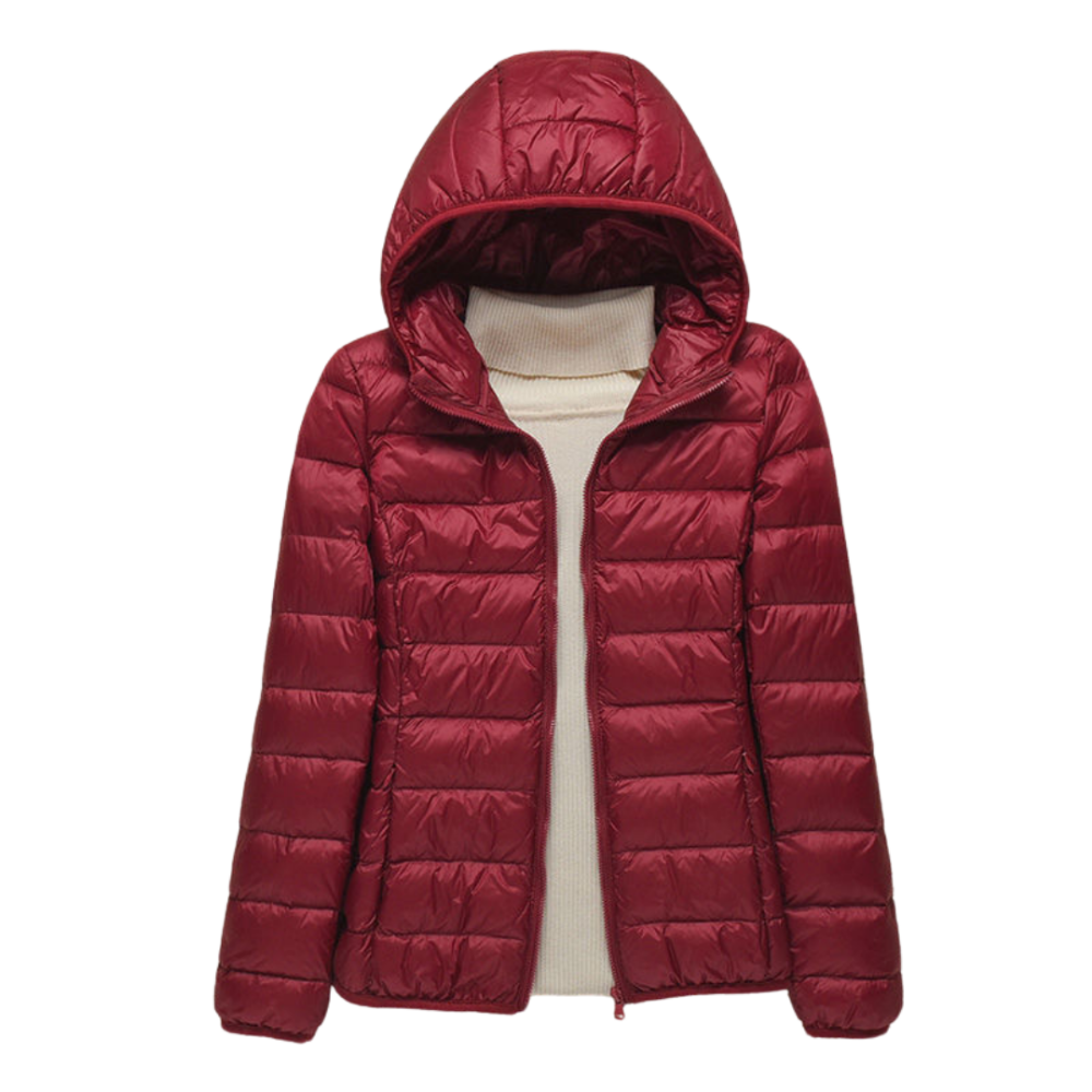 Chaqueta acolchada para mujer con capucha