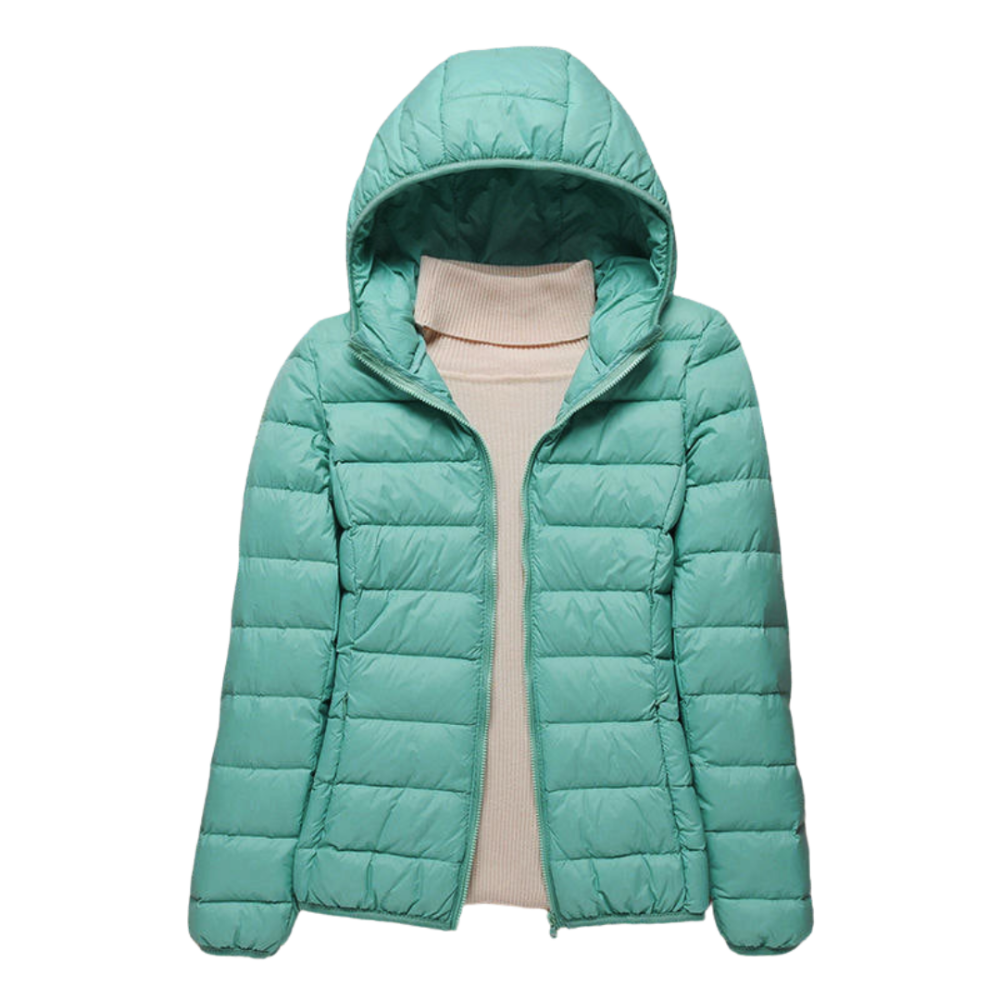 Chaqueta acolchada para mujer con capucha