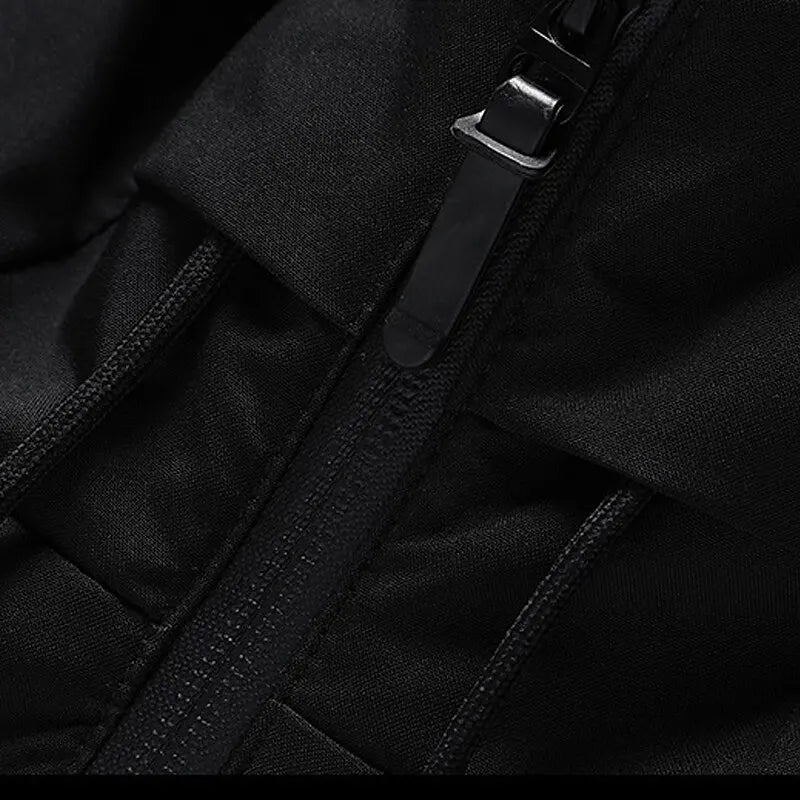 Chaqueta acolchada tipo puffer con capucha para hombre