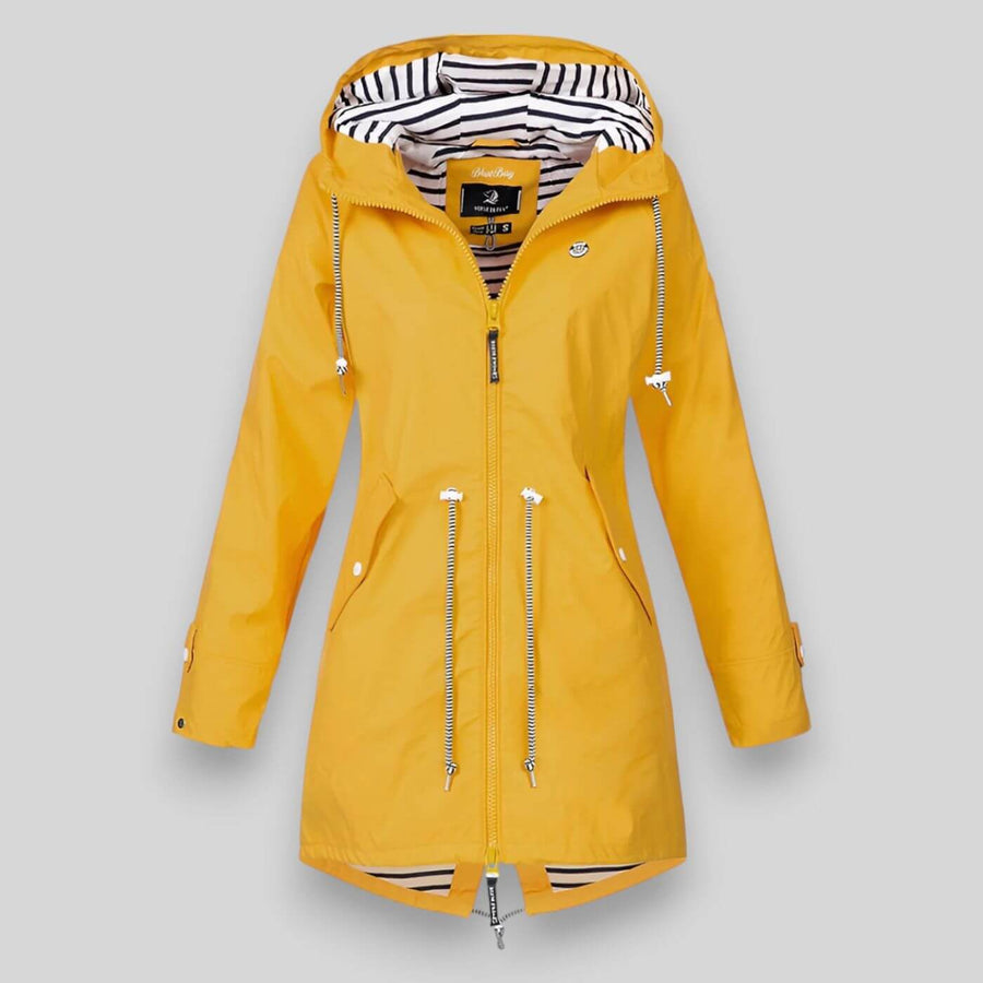 Chaqueta anorak impermeable con capucha para mujer