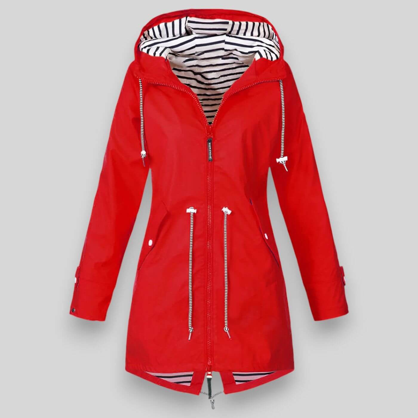 Chaqueta anorak impermeable con capucha para mujer