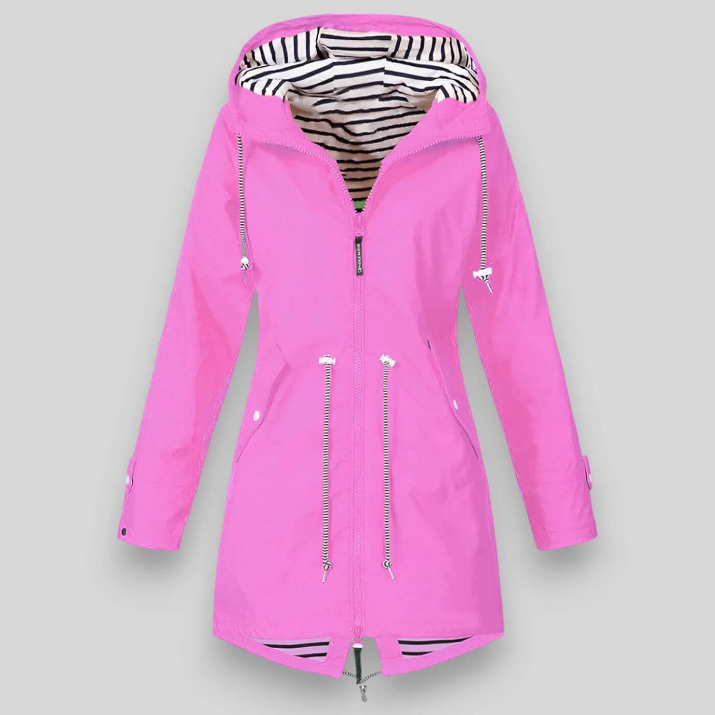 Chaqueta anorak impermeable con capucha para mujer