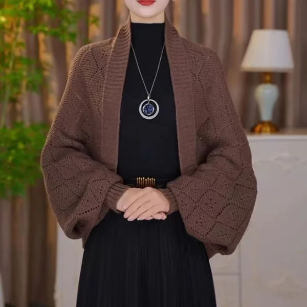 Chaqueta Bolero de Punto para Mujer para un Estilo Cálido y Cómodo de Invierno