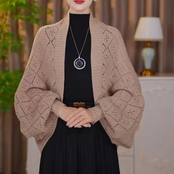 Chaqueta Bolero de Punto para Mujer para un Estilo Cálido y Cómodo de Invierno