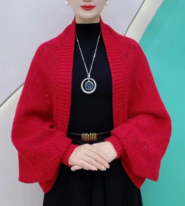 Chaqueta Bolero de Punto para Mujer para un Estilo Cálido y Cómodo de Invierno