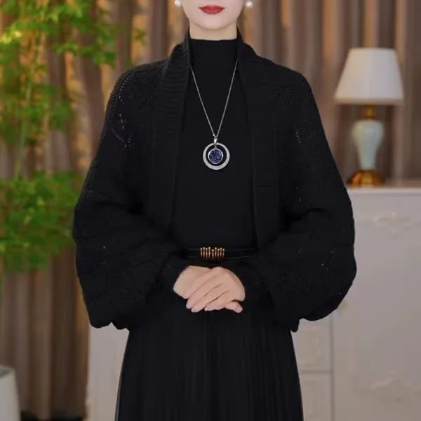 Chaqueta Bolero de Punto para Mujer para un Estilo Cálido y Cómodo de Invierno